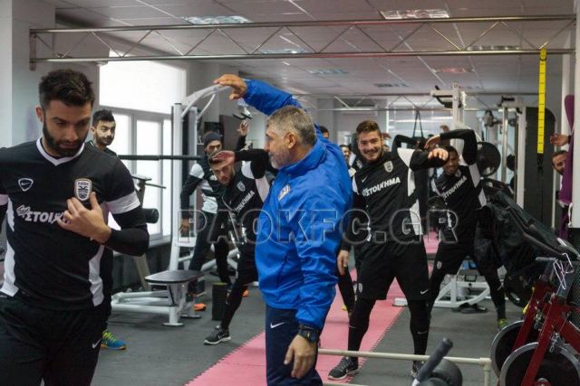 Στο γυμναστήριο πριν από τις… μεταγραφές οι παίκτες του ΠΑΟΚ