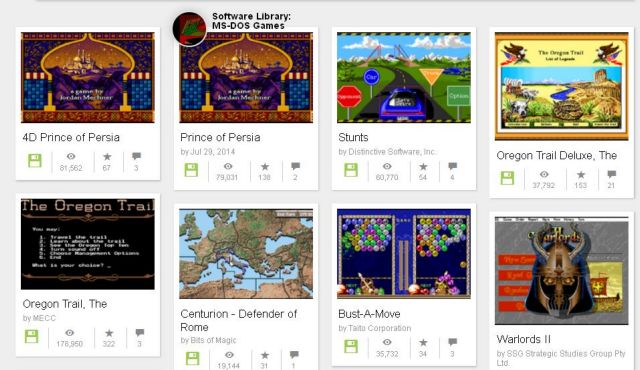 Internet Archive: Παίξτε τα παιχνίδια του MS-DOS από τον browser