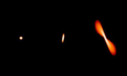 Μαύρη τρύπα δυσκολεύεται να καταπιεί μια αστρική μακαρονάδα