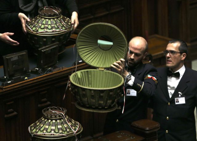«Τέλειο χάος» η πρώτη, άκαρπη, ψηφοφορία για τον νέο ιταλό Πρόεδρο