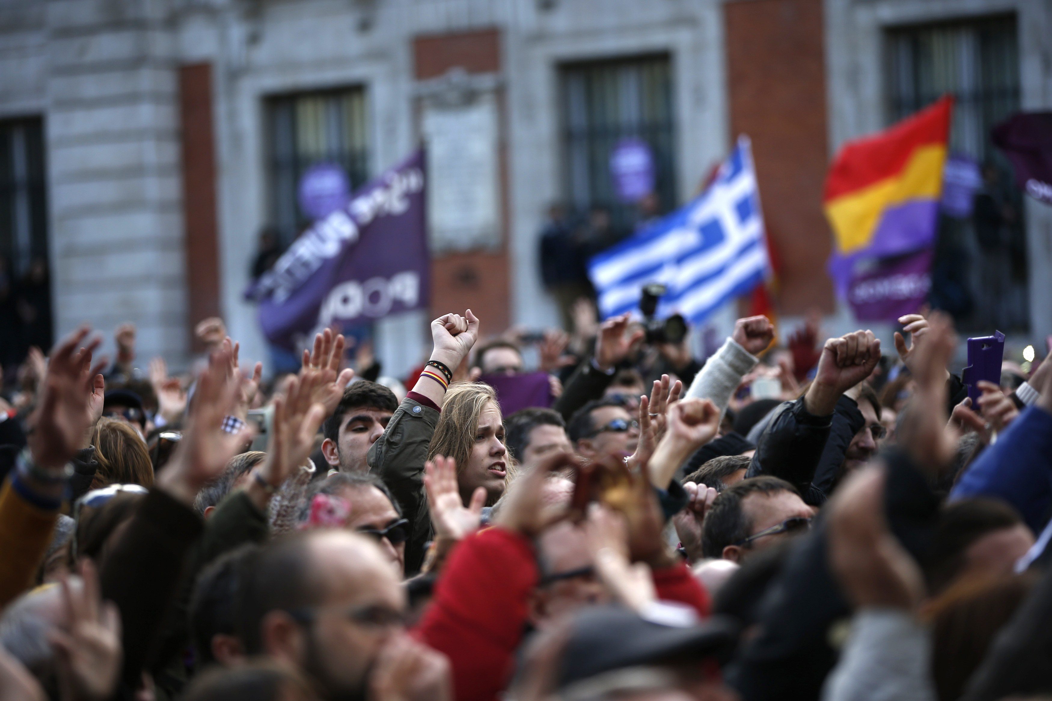 Λαοθάλασσα στη Μαδρίτη για το Podemos