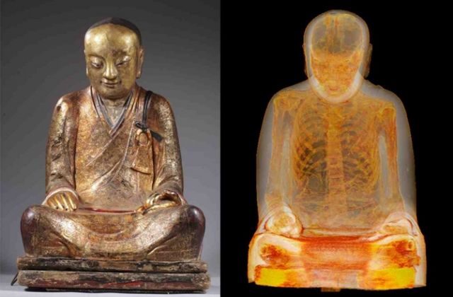 Μούμια μοναχού κρυβόταν μέσα σε άγαλμα του Βούδα