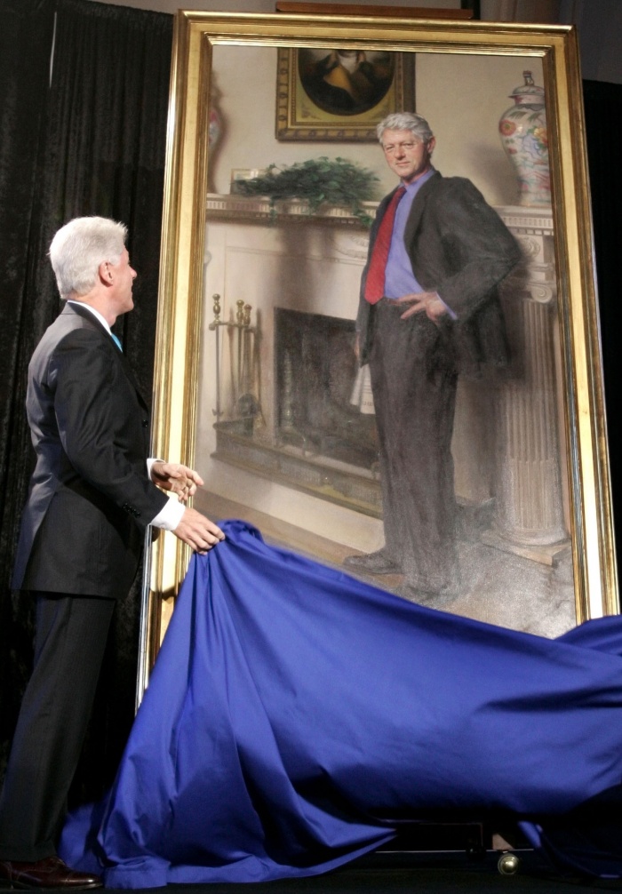 Ο ζωγράφος έκρυψε λίγη... Λεβίνσκι στον «επίσημο» πίνακα του Μπιλ Κλίντον