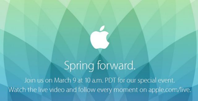 Την Δευτέρα 9 Μαρτίου 2015 στις 8:00μμ το πρώτο ραντεβού της Apple με τον χρόνο