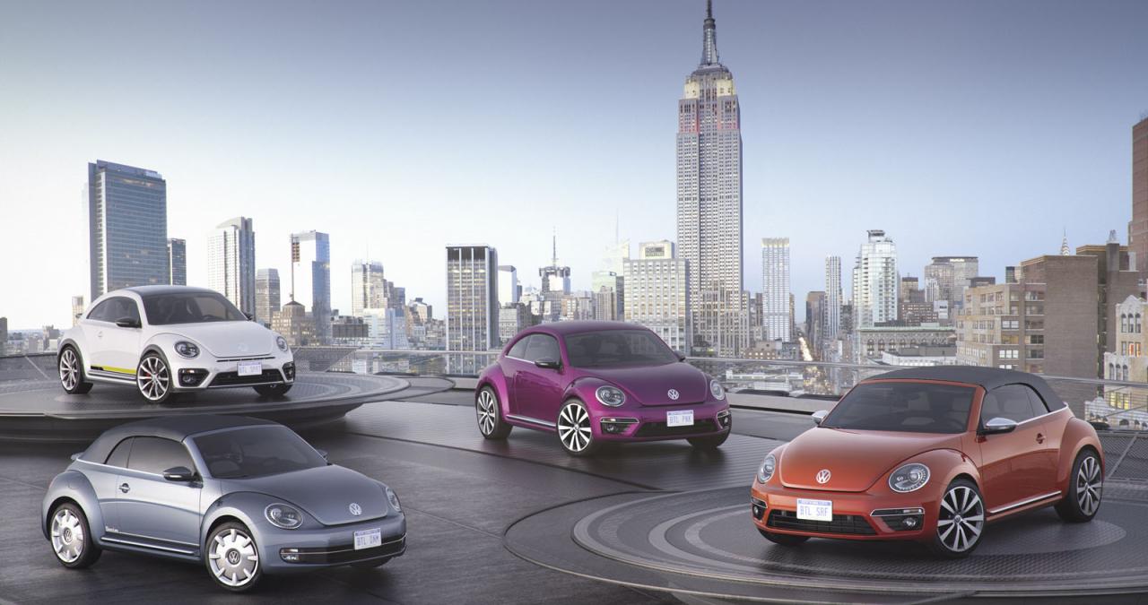 Κουαρτέτο πολύχρωμων πρωτότυπων VW Beetle προσγειώνεται στη Νέα Υόρκη