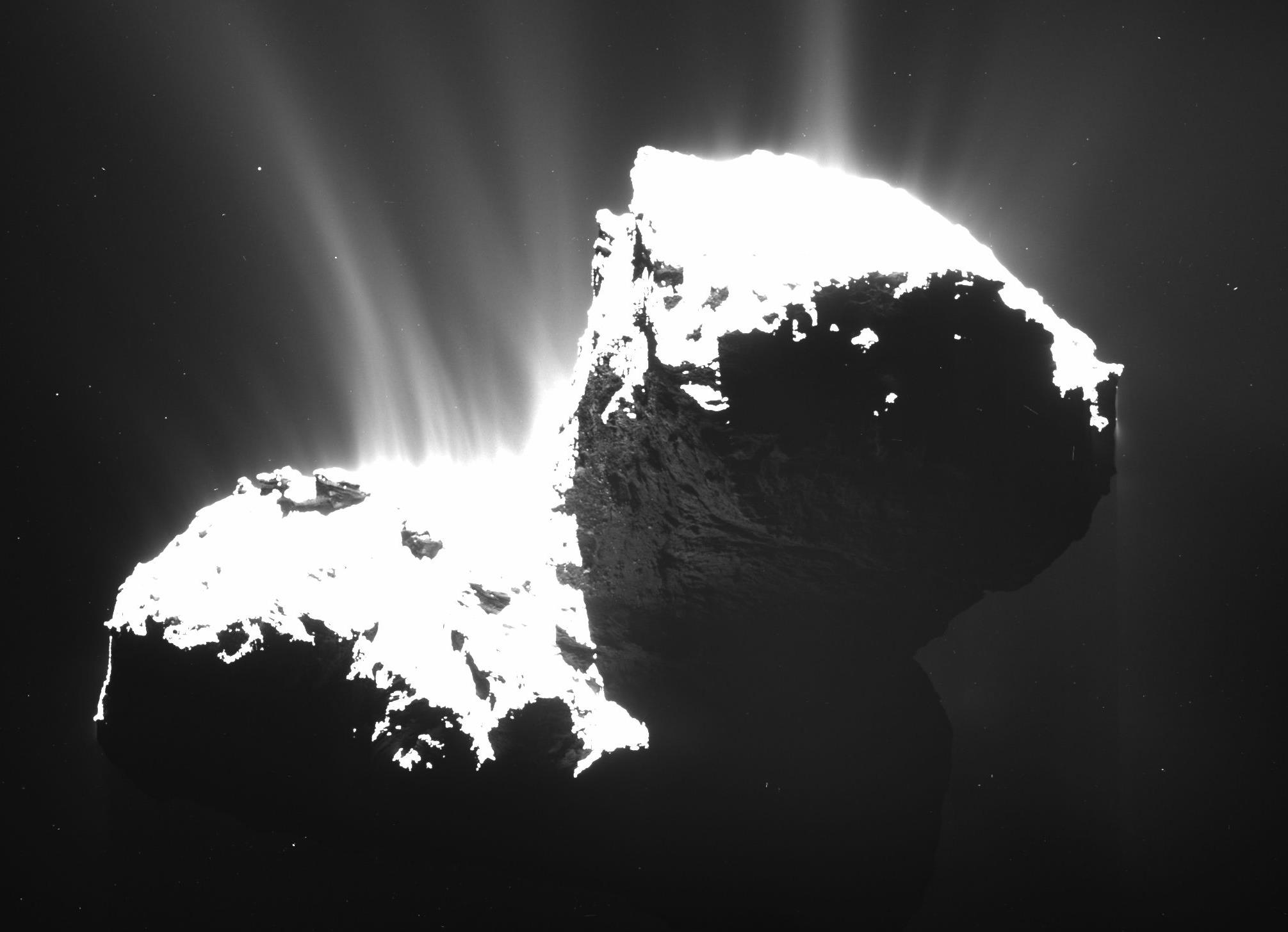 Ριπές αερίου και σκόνης απείλησαν τον κυνηγό κομητών Rosetta