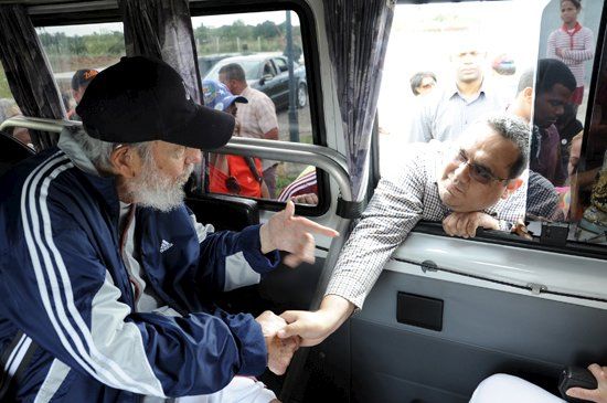 Πρώτη δημόσια εμφάνιση του Φιντέλ Κάστρο μετά από ένα χρόνο