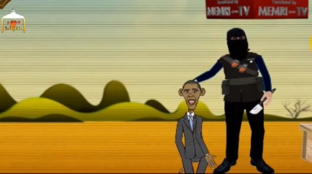 Βίντεο-καρτούν της ISIS δείχνει τον «αποκεφαλισμό» του Μπαράκ Ομπάμα