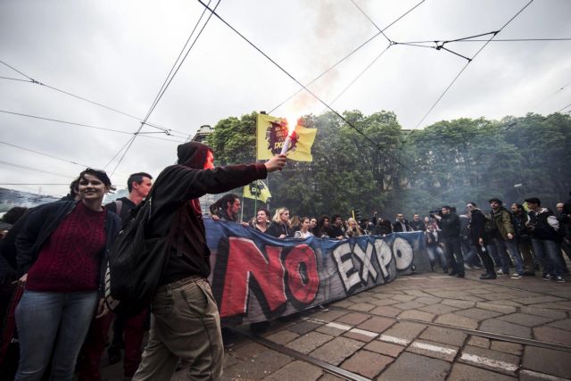 Ένταση στο Μιλάνο σε διαδήλωση κατά της Expo 2015