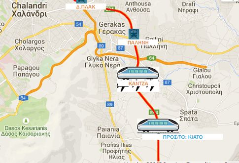 Ζωντανή ενημέρωση για τα δρομολόγια προσφέρει ο Προαστιακός