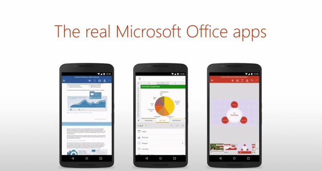 «Πραγματικό» Word, Excel και PowerPoint σε smartphone/tablet με Android