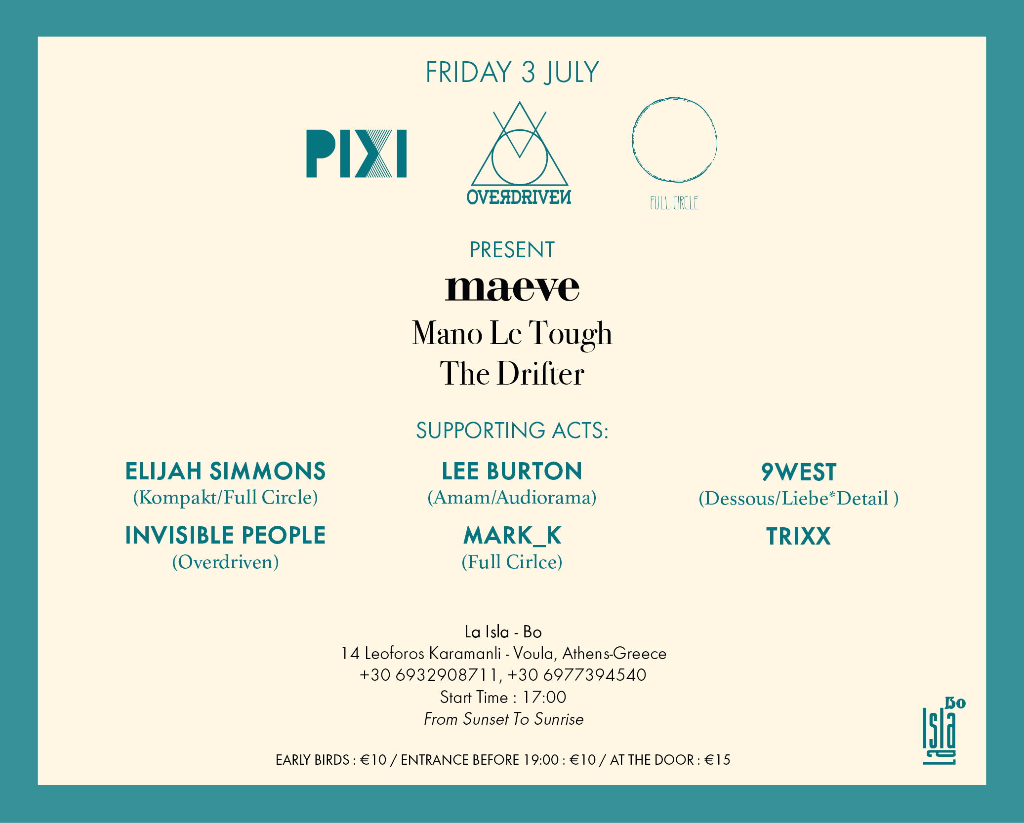 Beach party του Pixi στη Βούλα με Mano Le Tough και The Drifter