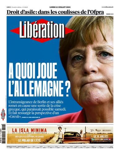 Εξώφυλλο Liberation: Σε τι ποντάρει η Γερμανία;