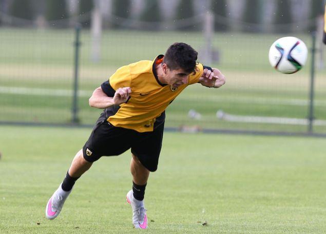 Προπονήθηκε με συμπαίκτες του ο Πέτρος Μάνταλος