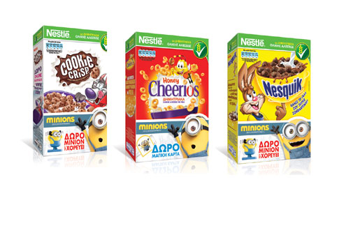Τα MINIONS κόλλησαν στα παιδικά δημητριακά της Nestlé