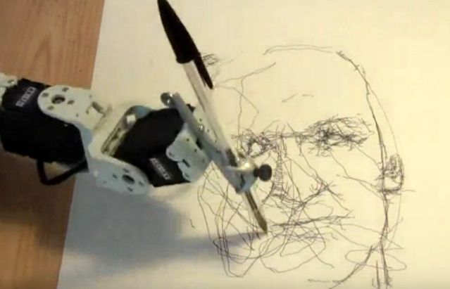 Βίντεο: Ρομπότ σχεδιάζει καλλιτεχνικά πορτρέτα