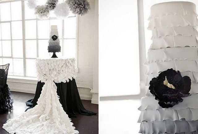 25 εντυπωσιακές τούρτες με ασπρόμαυρο ντιζάιν