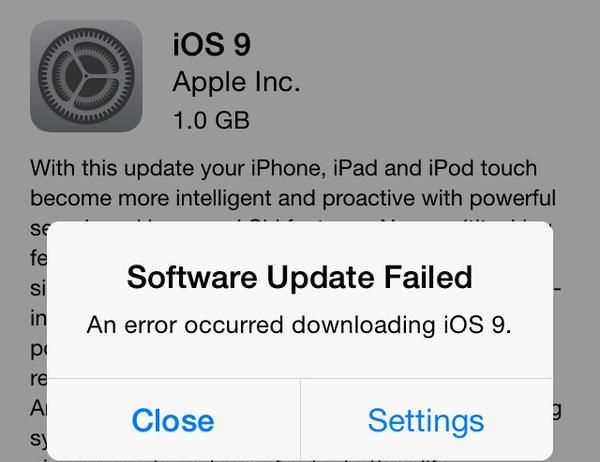 Τι πάει στραβά κατά την αναβάθμιση στο iOS 9