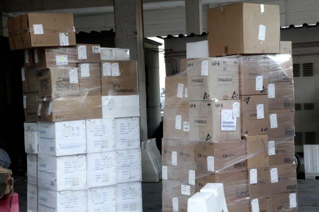 Υγειονομικό υλικό παρέδωσε η Αποστολή σε «Αγιο Σάββα» και «Αγία Όλγα»