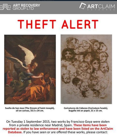 Πίνακες που αποδίδονται στον Γκόγια κλάπηκαν από σπίτι στη Μαδρίτη