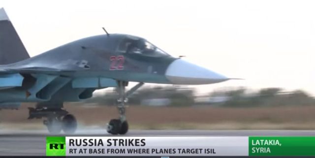 Επιδρομών συνέχεια στη Συρία – Βίντεο από τη ρωσική βάση στη Λαττάκεια