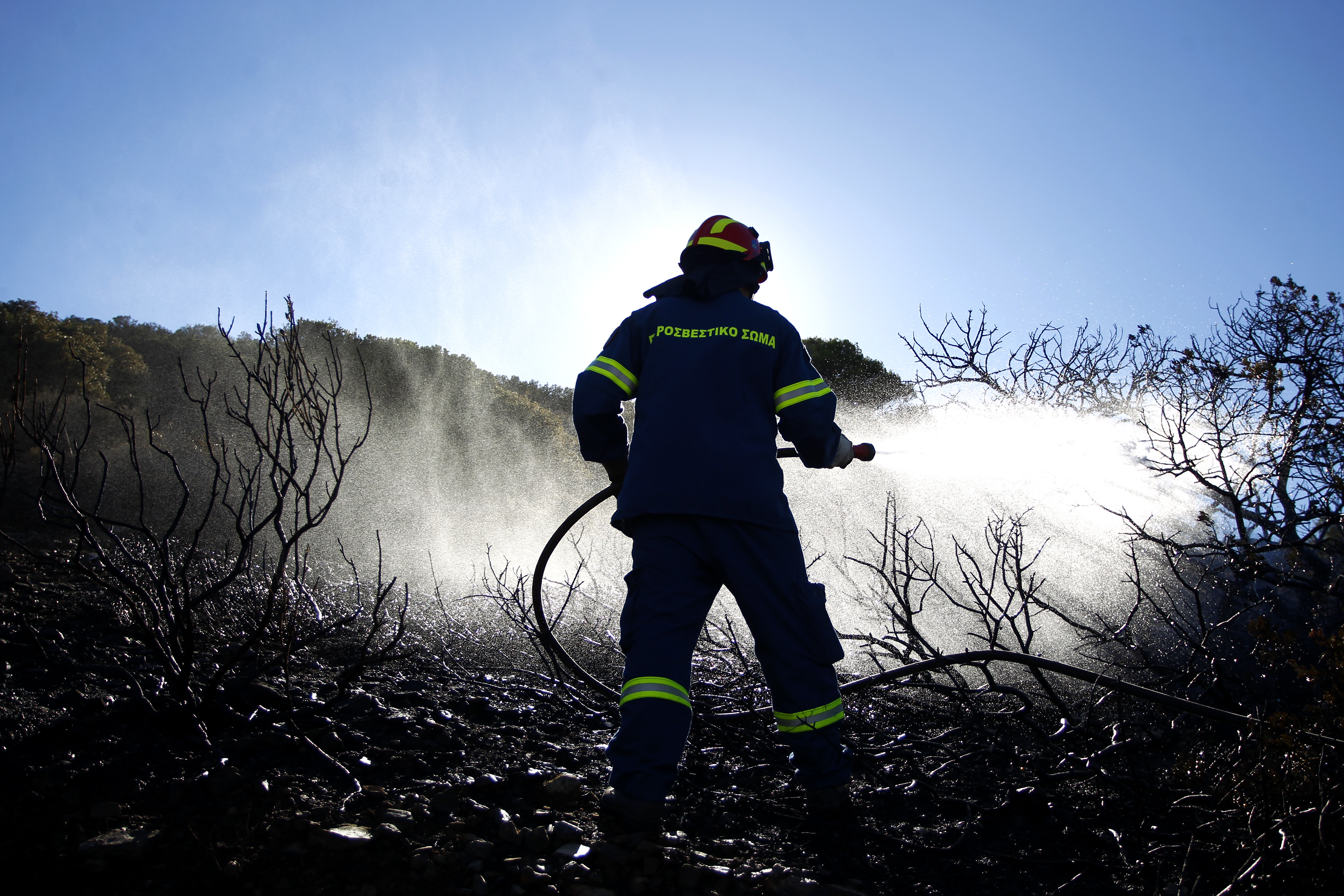 Πέντε τραυματίες από πυρκαγιές στα Οινόφυτα και στο Ζευγολατιό
