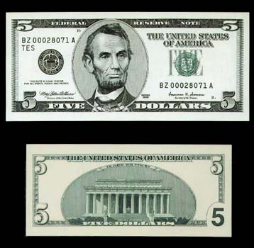 Nέα χαρτονομίσματα 5 και 10 δολαρίων θα κυκλοφορήσουν στα μέσα του 2000