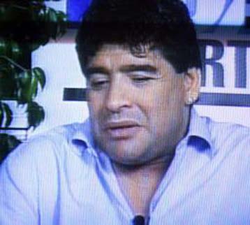 Ο Μαραντόνα στην τηλεόραση