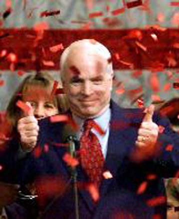 Ο Mακέιν επικρατεί του Μπους στις προκριματικές εκλογές σε Μίσιγκαν και Αριζόνα