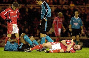 Ο Γκασκόιν έσπασε το χέρι του