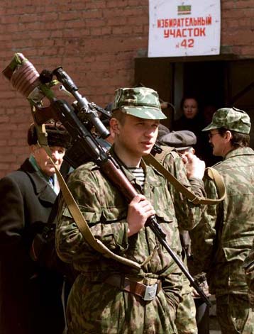 Συγκρούσεις των ρωσικών δυνάμεων με Τσετσένους αντάρτες την ώρα των εκλογών