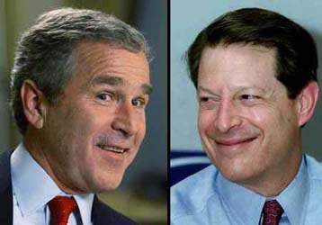 Yπεροχή Γκορ έναντι του Μπους για την προεδρία των ΗΠΑ δείχνουν oι δημοσκοπήσεις