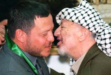 Συνάντηση Αμπντάλα-Αραφάτ στη Δυτική Οχθη