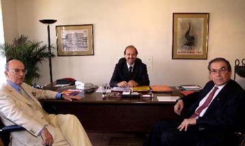 Συνάντηση Γ.Φλωρίδη με Λ.Νικολάου και Ν.Φιλάρετο