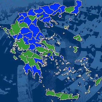Με το 90% των ψήφων καταμετρημένο, το ΠΑΣΟΚ προηγείται σταθερά με 43,57%