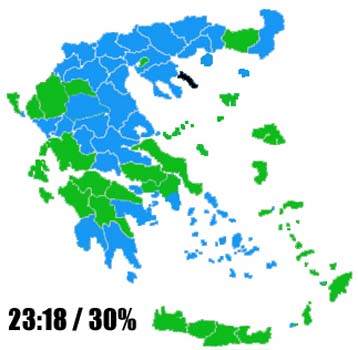 Το ΠΑΣΟΚ αυξάνει τη διαφορά από τη ΝΔ με μερικές χιλιάδες ψήφους πανελλαδικά