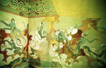 Αποκαθίστανται τοιχογραφίες της Σαντορίνης