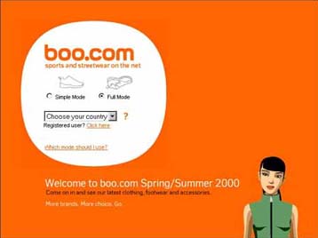 Χρεοκοπία της βρετανικής εταιρείας ηλεκτρονικού εμπορίου Boo.com