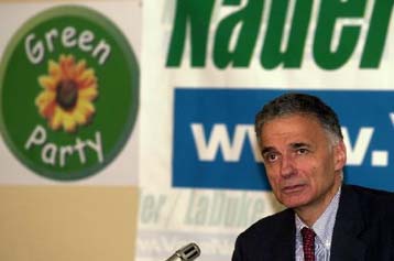 Ο Ραλφ Νέιντερ υποψήφιος του Κόμματος των Πρασίνων για την προεδρία των ΗΠΑ