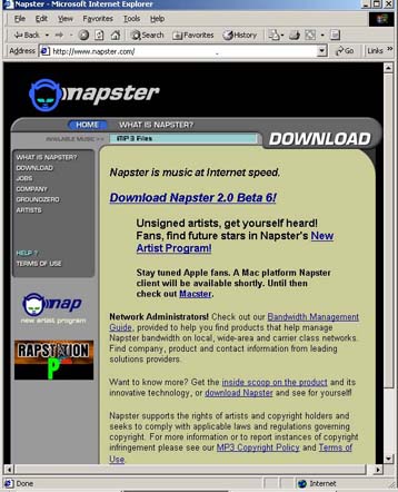 Η RIAA ζητεί την προσωρινή διακοπή της λειτουργίας του Napster