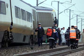 Εκτροχιασμός του Eurostar λόγω μηχανικής βλάβης