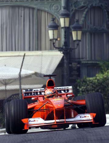 Ο Σουμάχερ στην pole position του Grand Prix στο Μονακό