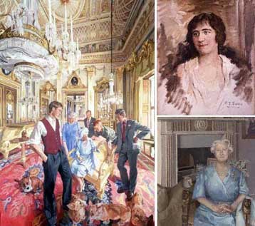 Το πορτρέτο τεσσάρων γενεών, δώρο στην εκατοντάχρονη βασιλομήτoρα