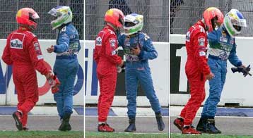 Ο Σουμάχερ κατηγορεί τον Φισικέλα για την εγκατάλειψή του από το Grand Prix της Γερμανίας