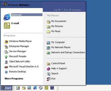 Ματιές στο περιβάλλον εργασίας του Whistler