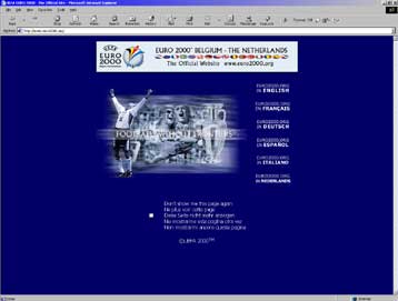Επιτυχημένο και στο… Internet το EURO 2000