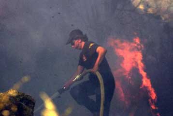 Σε ύφεση οι φωτιές στην Κέρκυρα και τα Iωάννινα