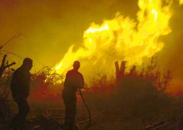 Νεκρό ένα ζευγάρι στο πύρινο μέτωπο στο Καστανό Ιωαννίνων