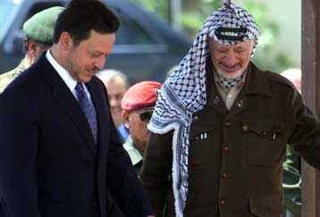 Στο Ισραήλ ο βασιλιάς της Ιορδανίας για συνομιλίες με Μπαράκ – Αραφάτ