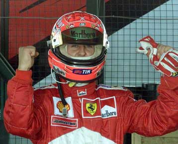 Ο Μ.Σουμάχερ στην pole position του Grand Prix της Ουγγαρίας